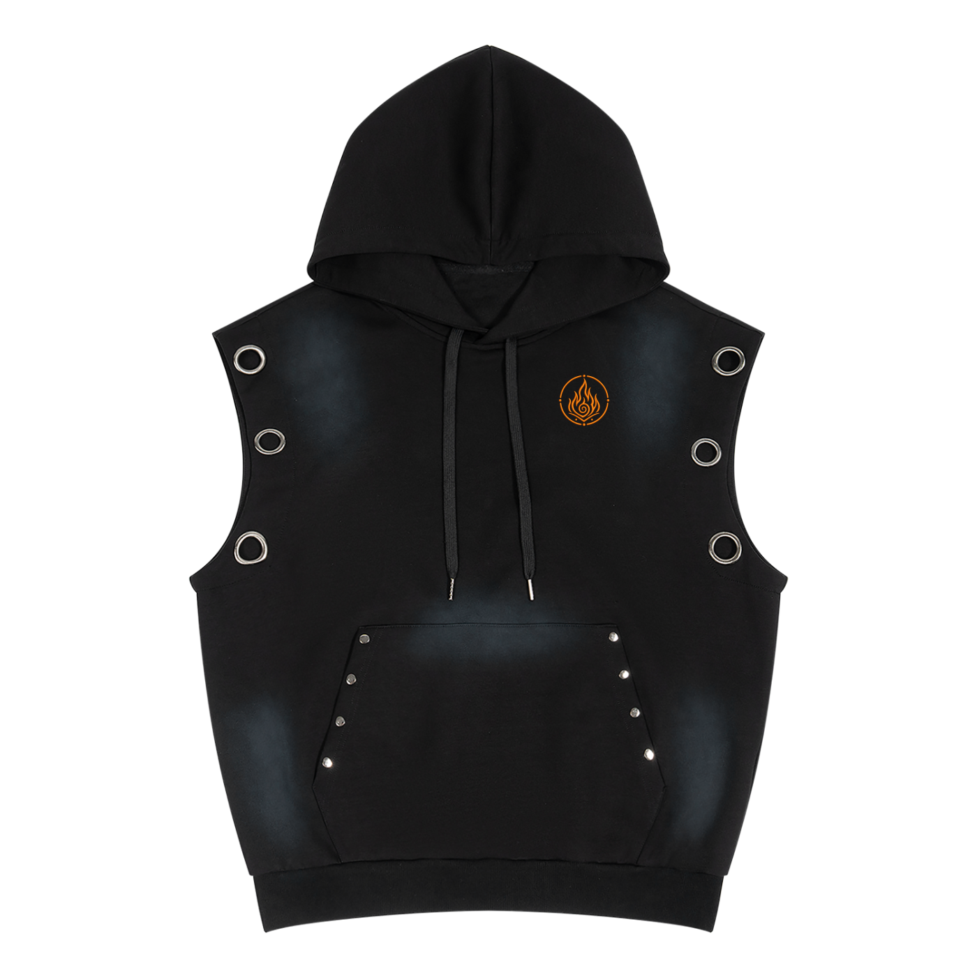Dragons Flame Sleeveless Hoodie